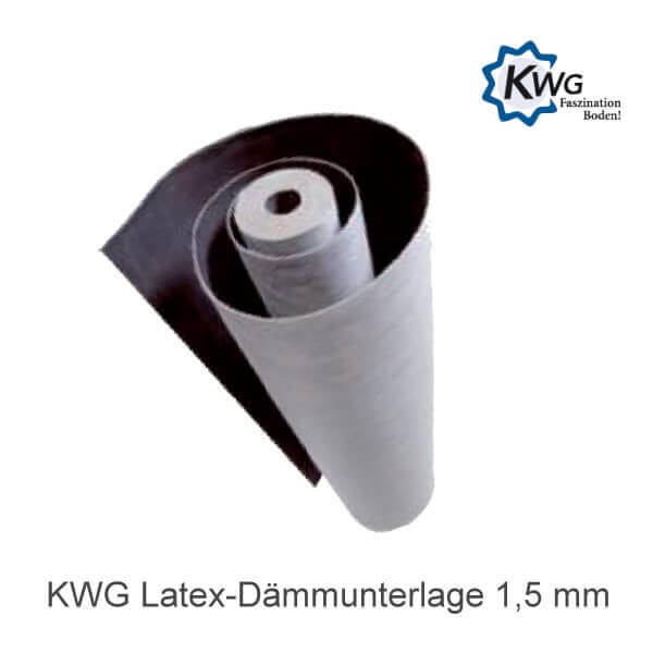 10 m² Latex-Dämmunterlage 1,5 mm für KWG Hydrotec