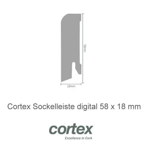 Sockelleiste Typ 58 für Cortex Designatura Print-Korkböden