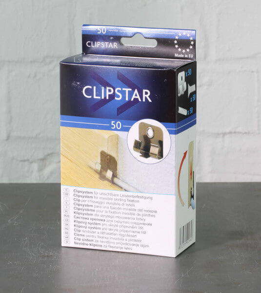 50 Stück Clipstar Clips für Ziro Fußleisten