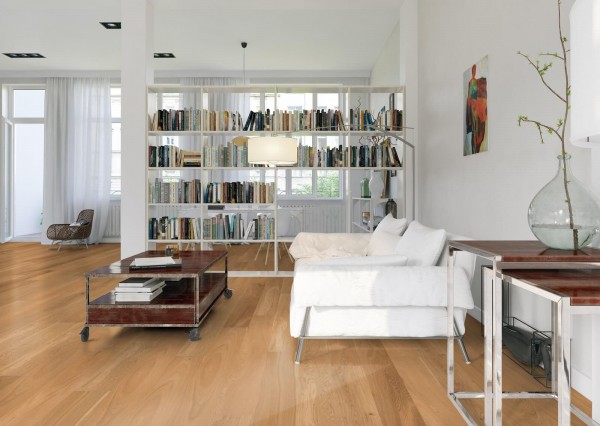 Euro Landhausdiele Eiche leicht astig gebürstet geölt · 2230 x 194 x 14 mm