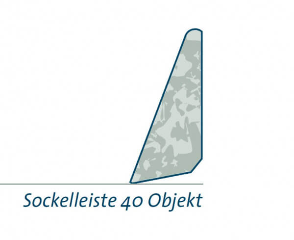 Bambeau Sockelleiste 40 Objekt umbra lackiert